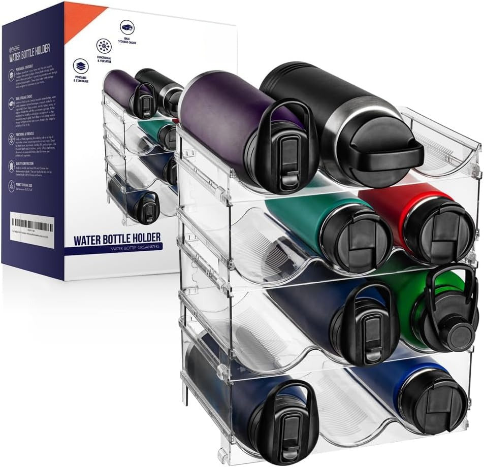 Stackable Clear Bottle Storage Holders