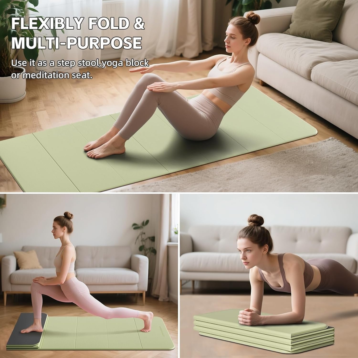 Foldable Portable TPE Yoga Mat