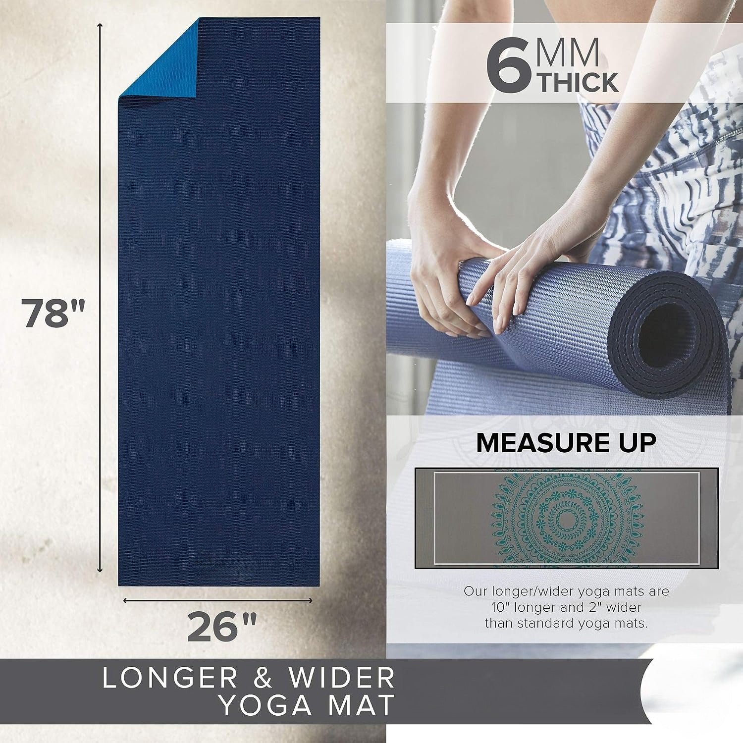 Reversible Non-Slip Yoga Mat