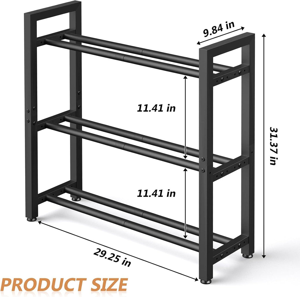 Adjustable Three Tier Weight Storage Rack