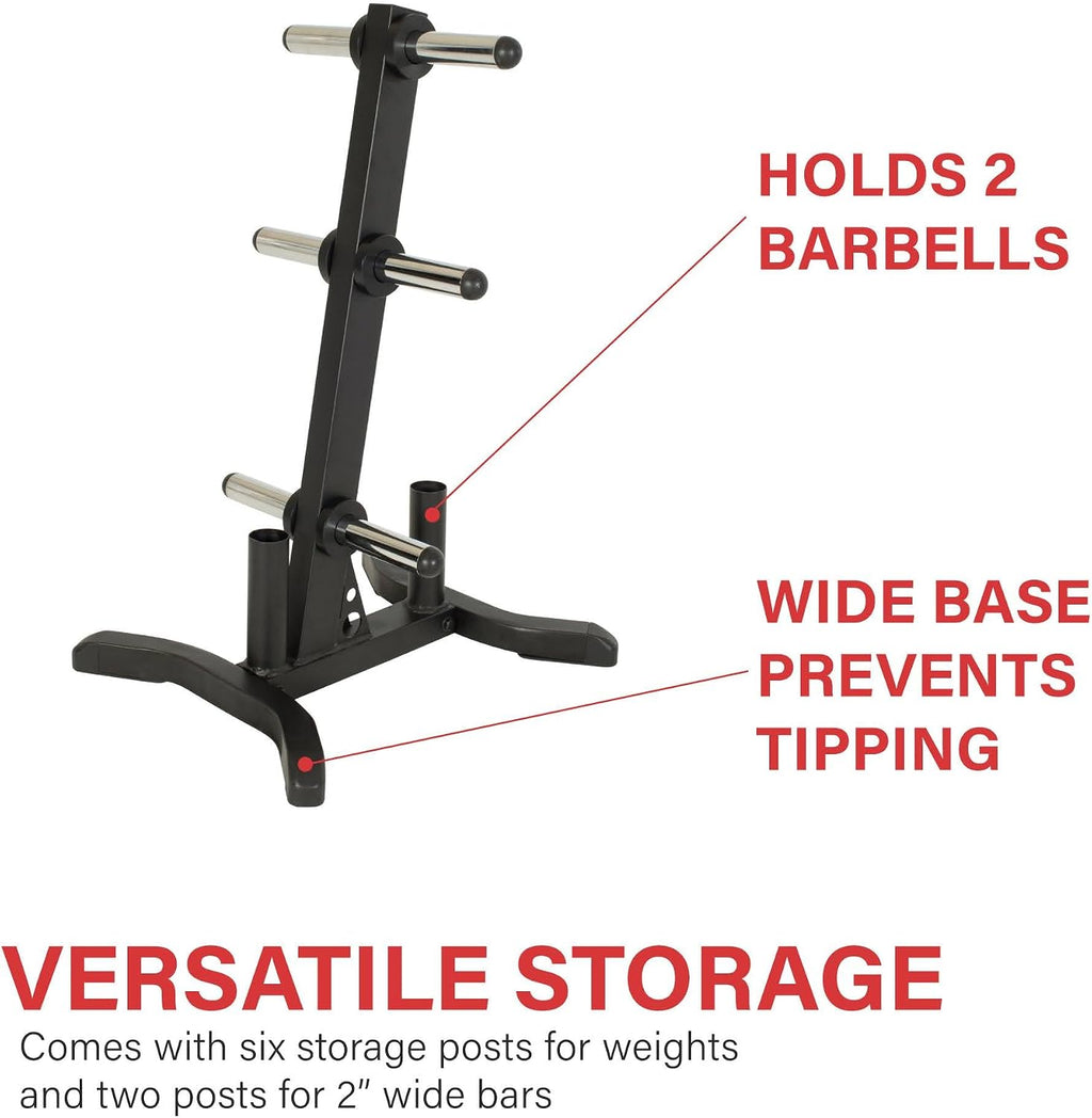 Heavy Chrome Olympic Plate Barbell Rack