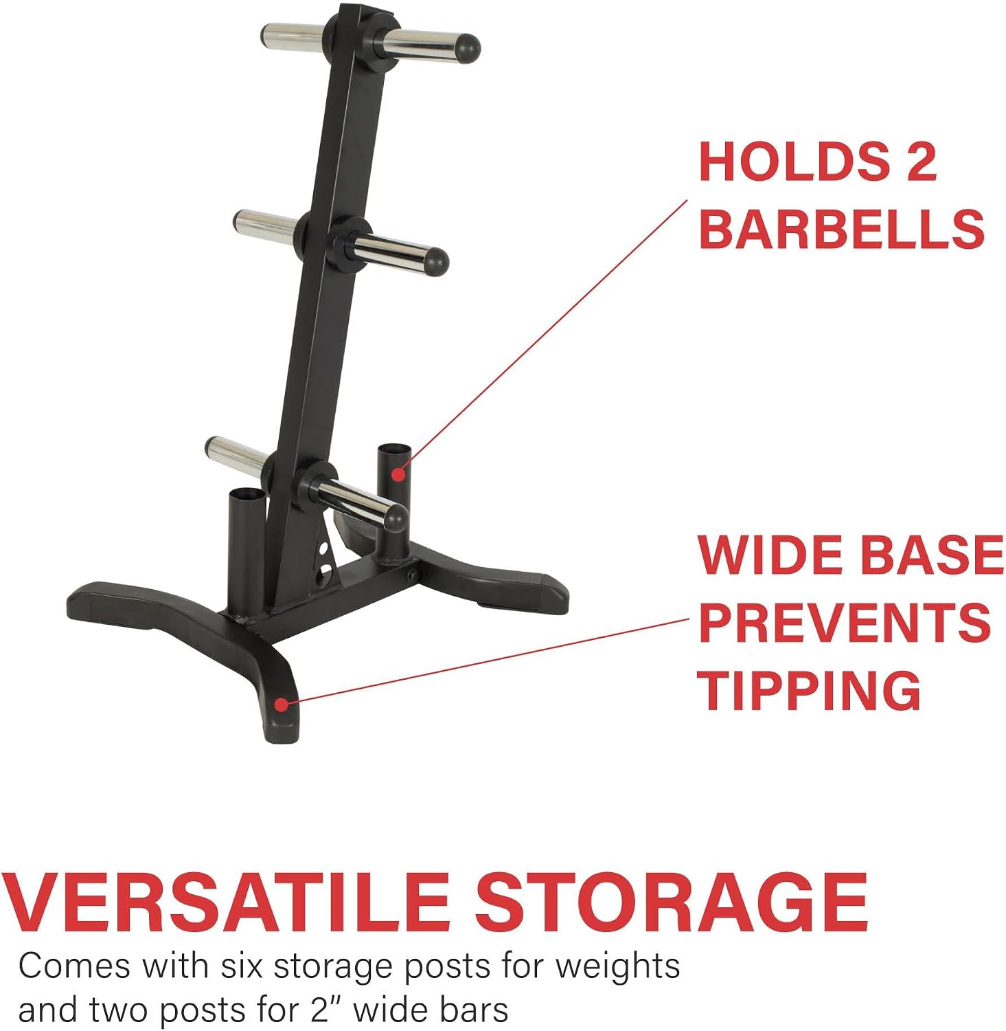 Heavy Chrome Olympic Plate Barbell Rack