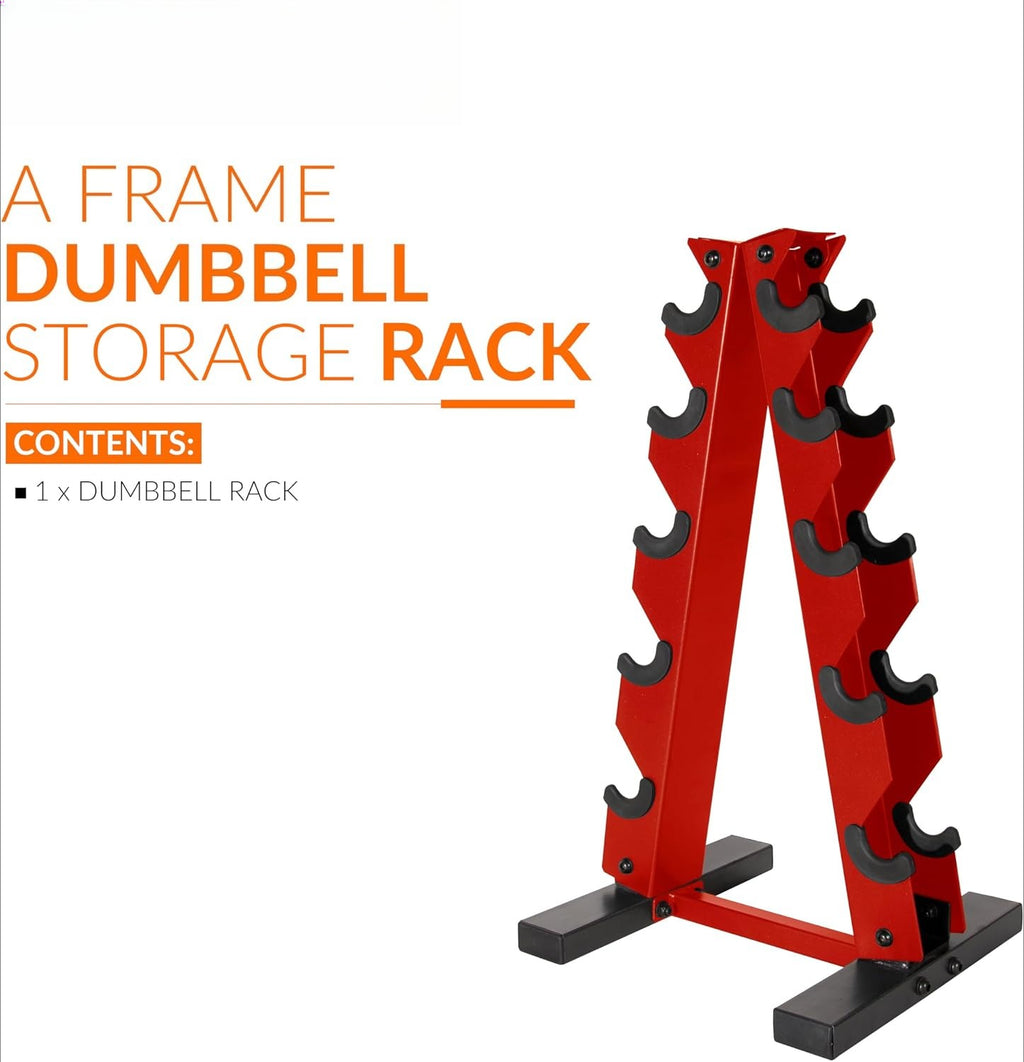 Compact Multi-Tier Dumbbell Storage Rack