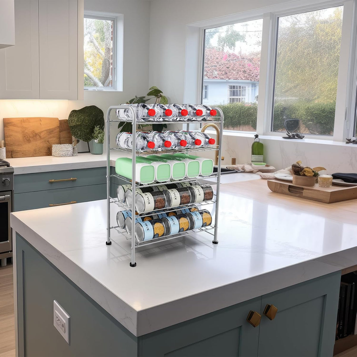 5-Tier Freestanding Bottle Rack
