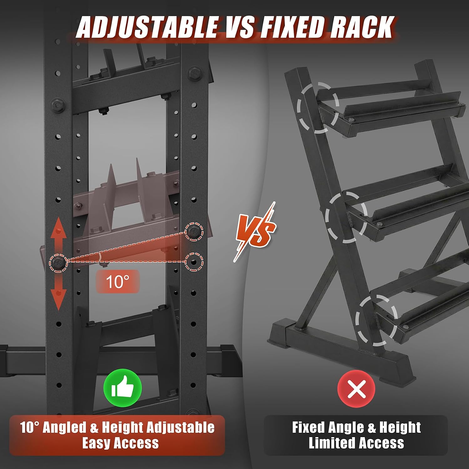Adjustable Three Tier Weight Storage Rack