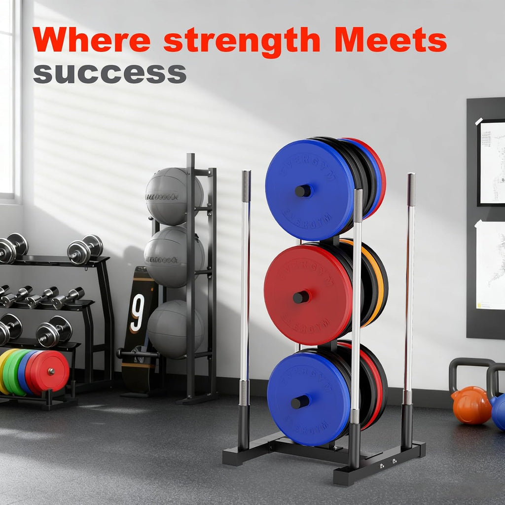 Heavy Vertical Barbell Plate Storage Rack