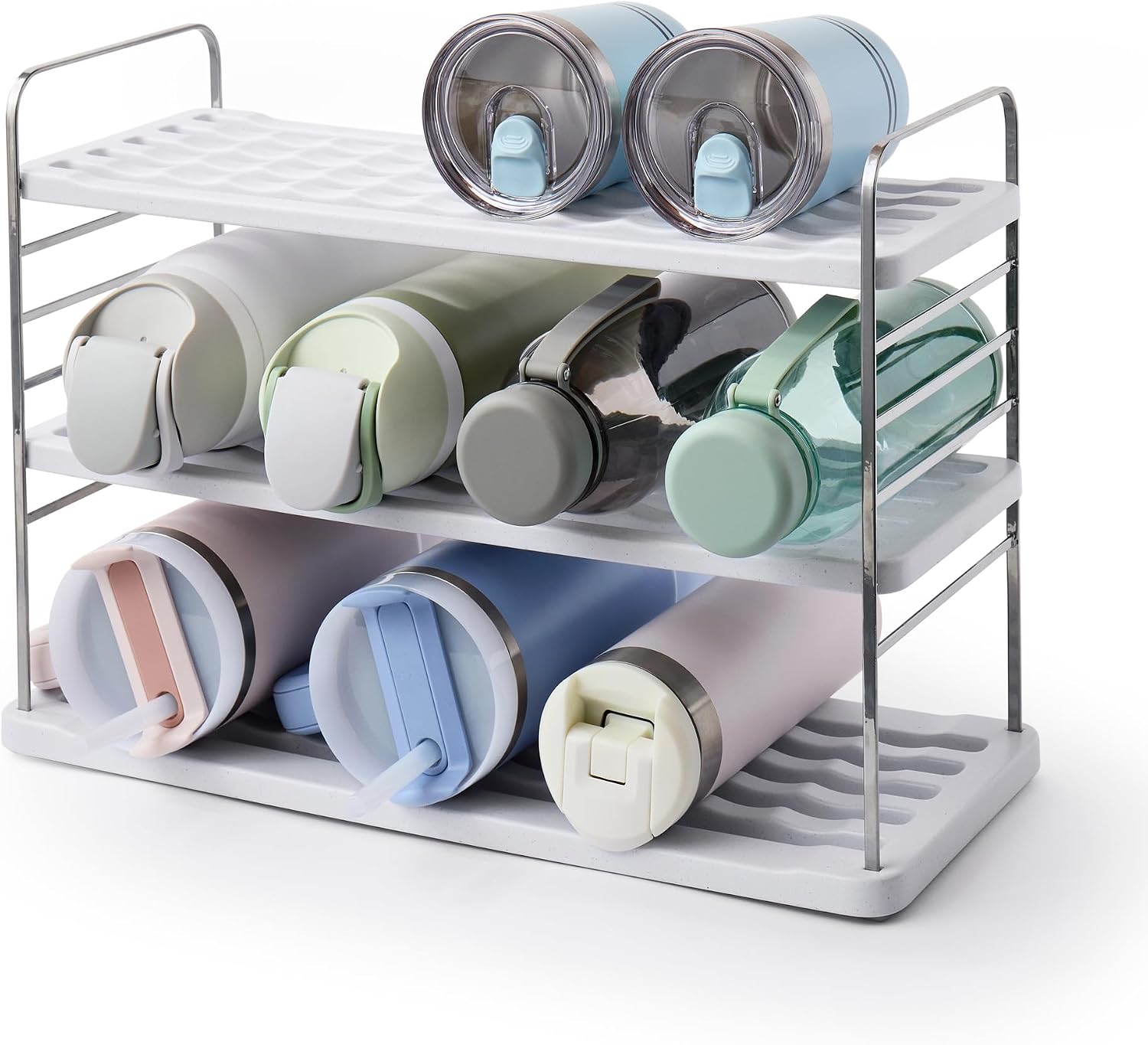 Adjustable Water Bottle Storage Rack