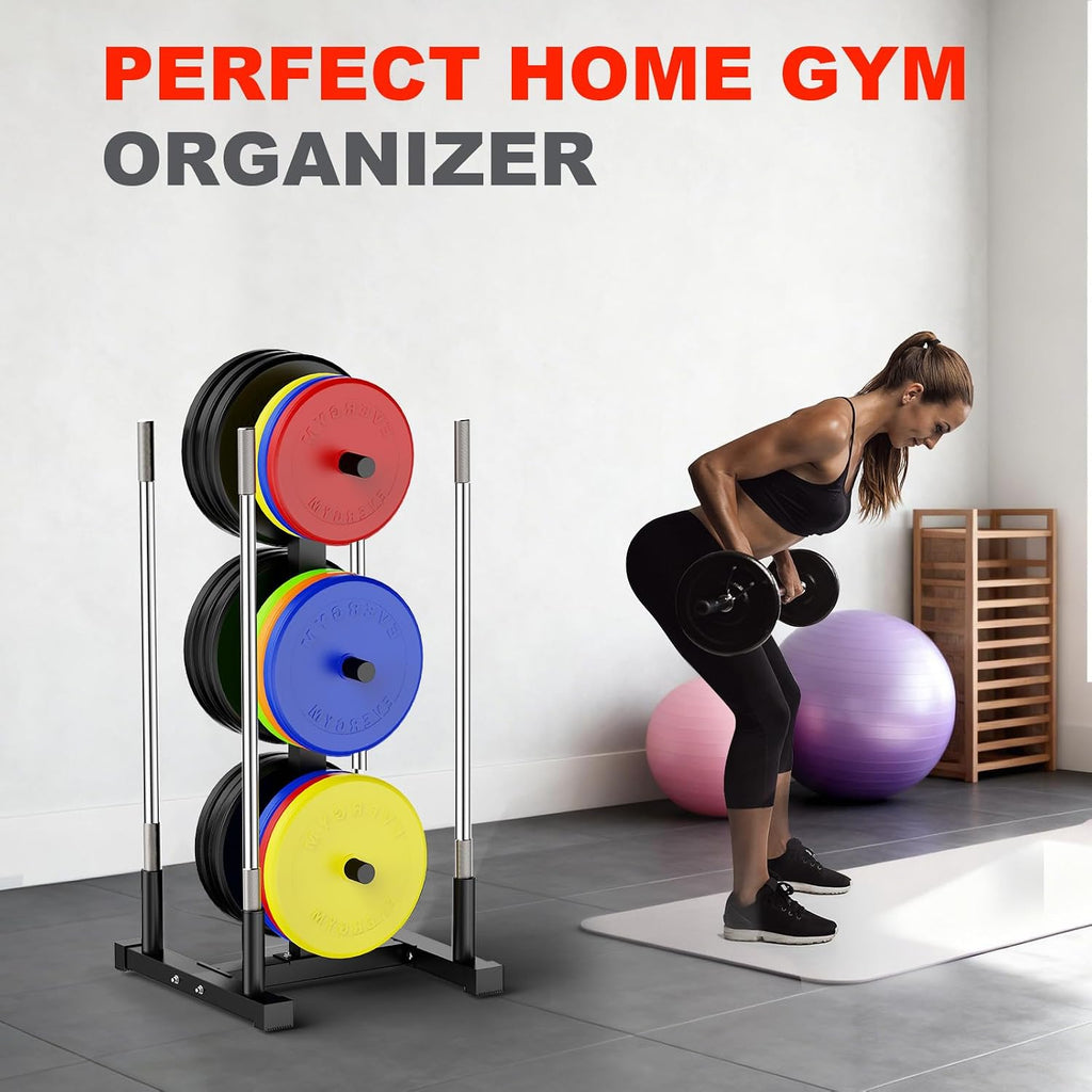 Heavy Vertical Barbell Plate Storage Rack