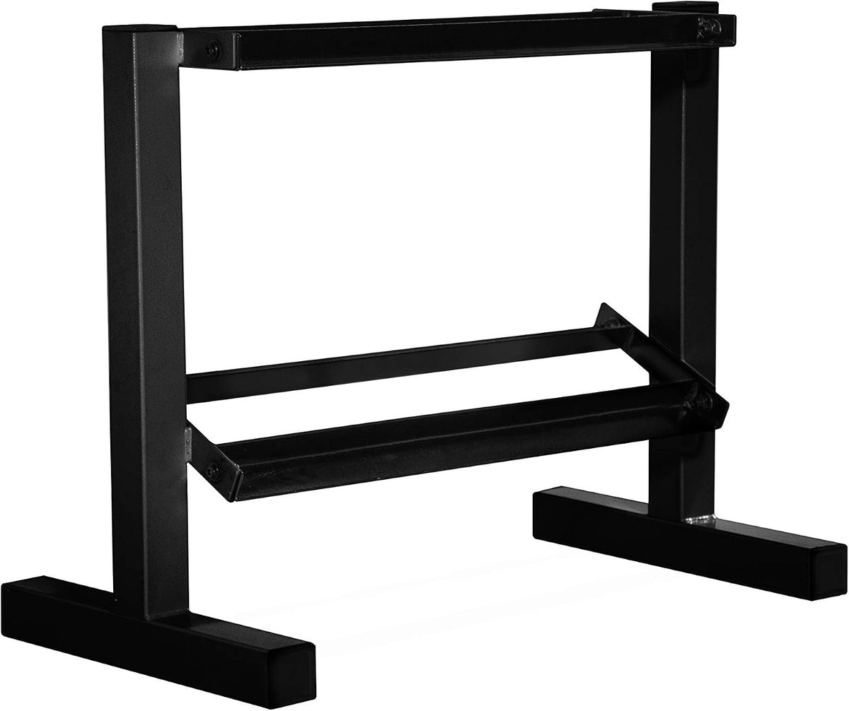 Two Tier Steel Hex Dumbbell Storage Rack