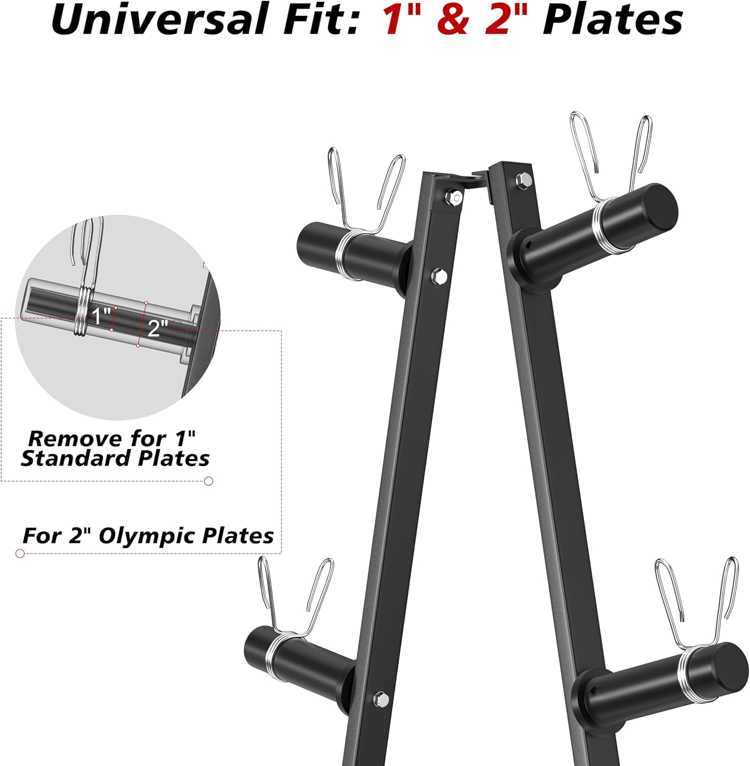 Steel Vertical Dual Size Plate Storage Rack