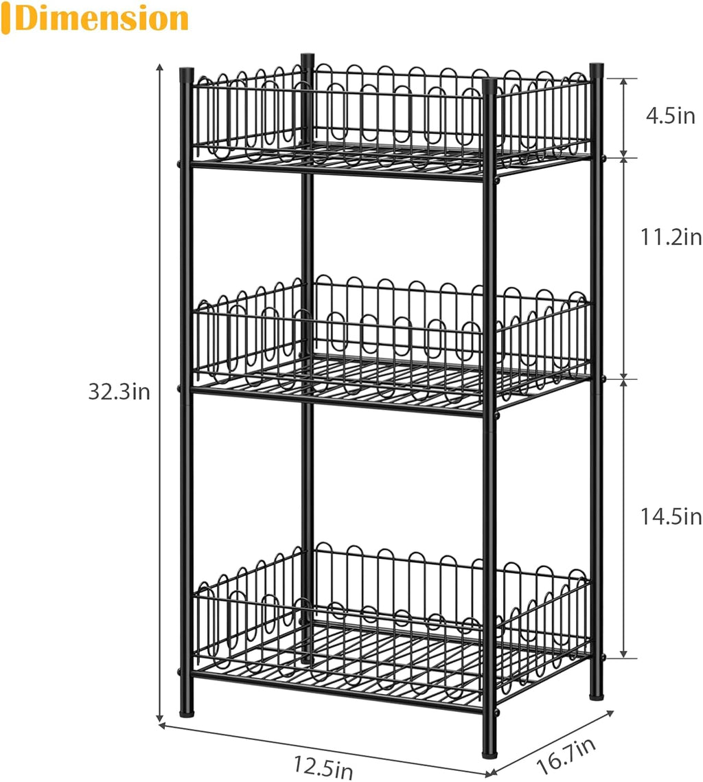 3-Tier Metal Drink Storage Rack