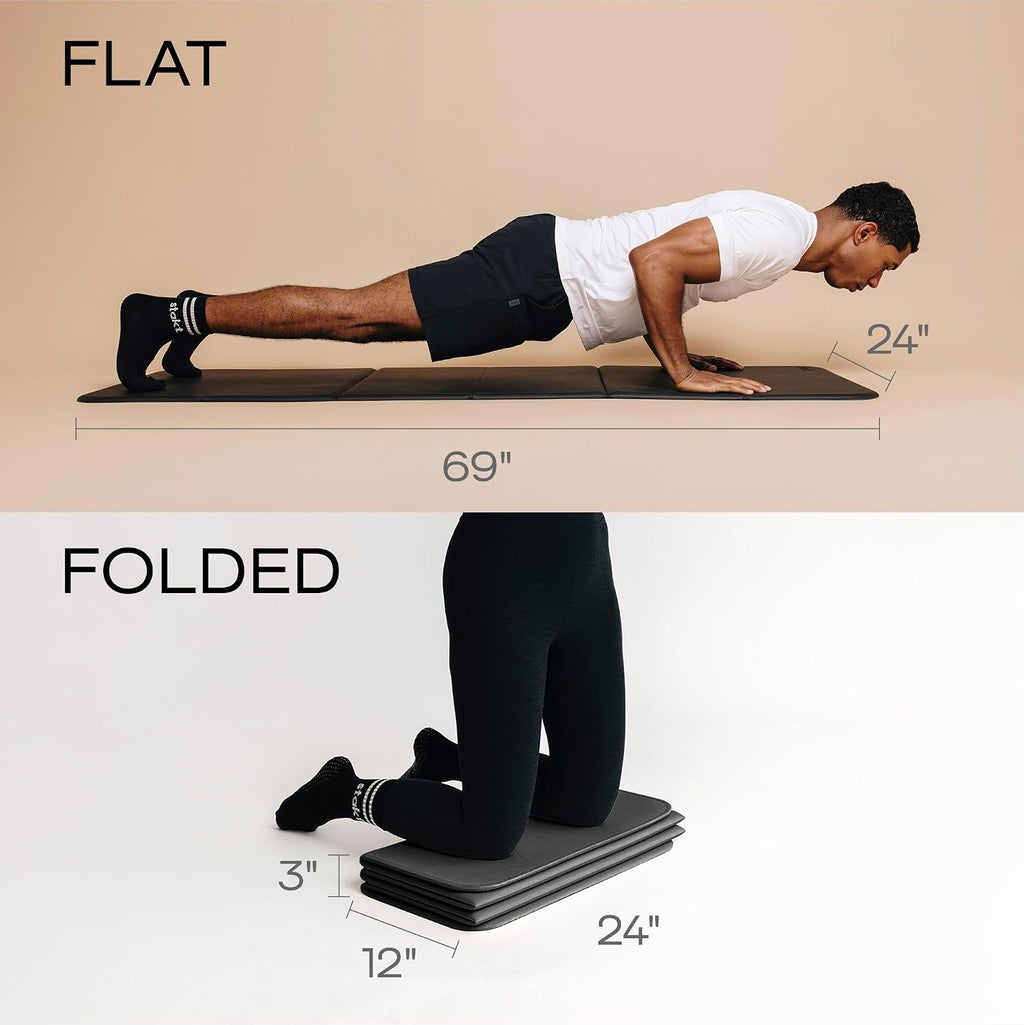 Foldable Thick Non-Slip EVA Yoga Fitness Mat