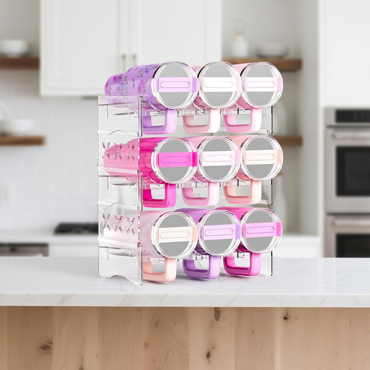 Stackable Large Cup Storage Organizer