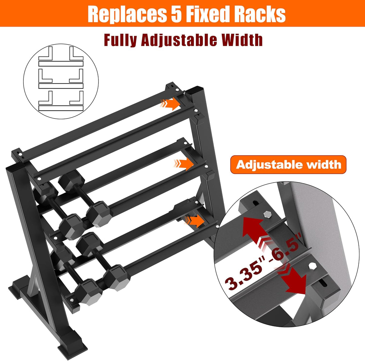 Three Tier Heavy Commercial Weight Rack