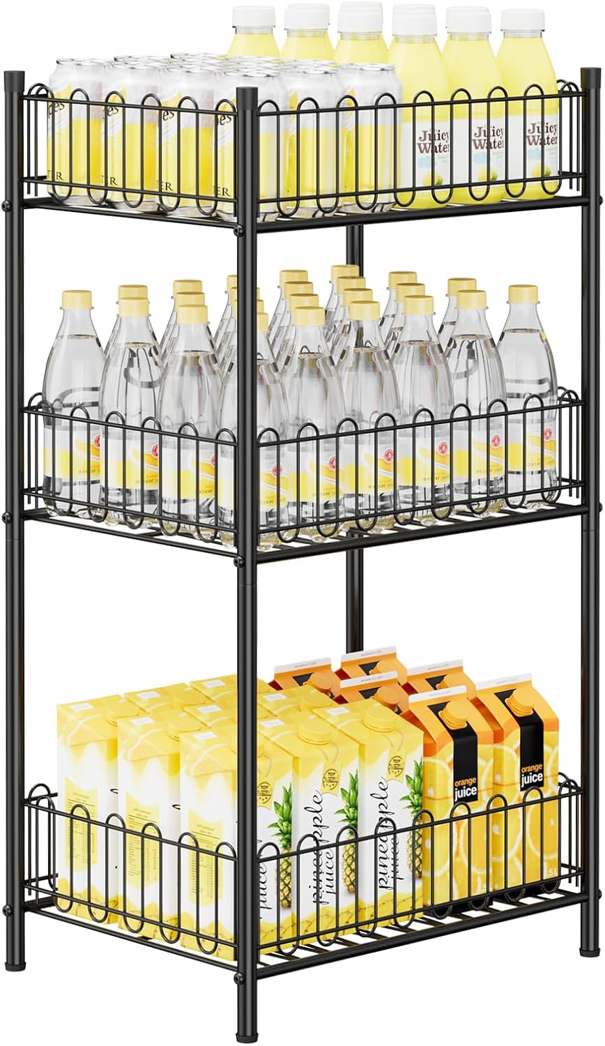 3-Tier Metal Drink Storage Rack