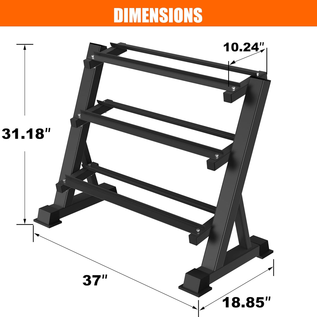 Three Tier Heavy Commercial Weight Rack