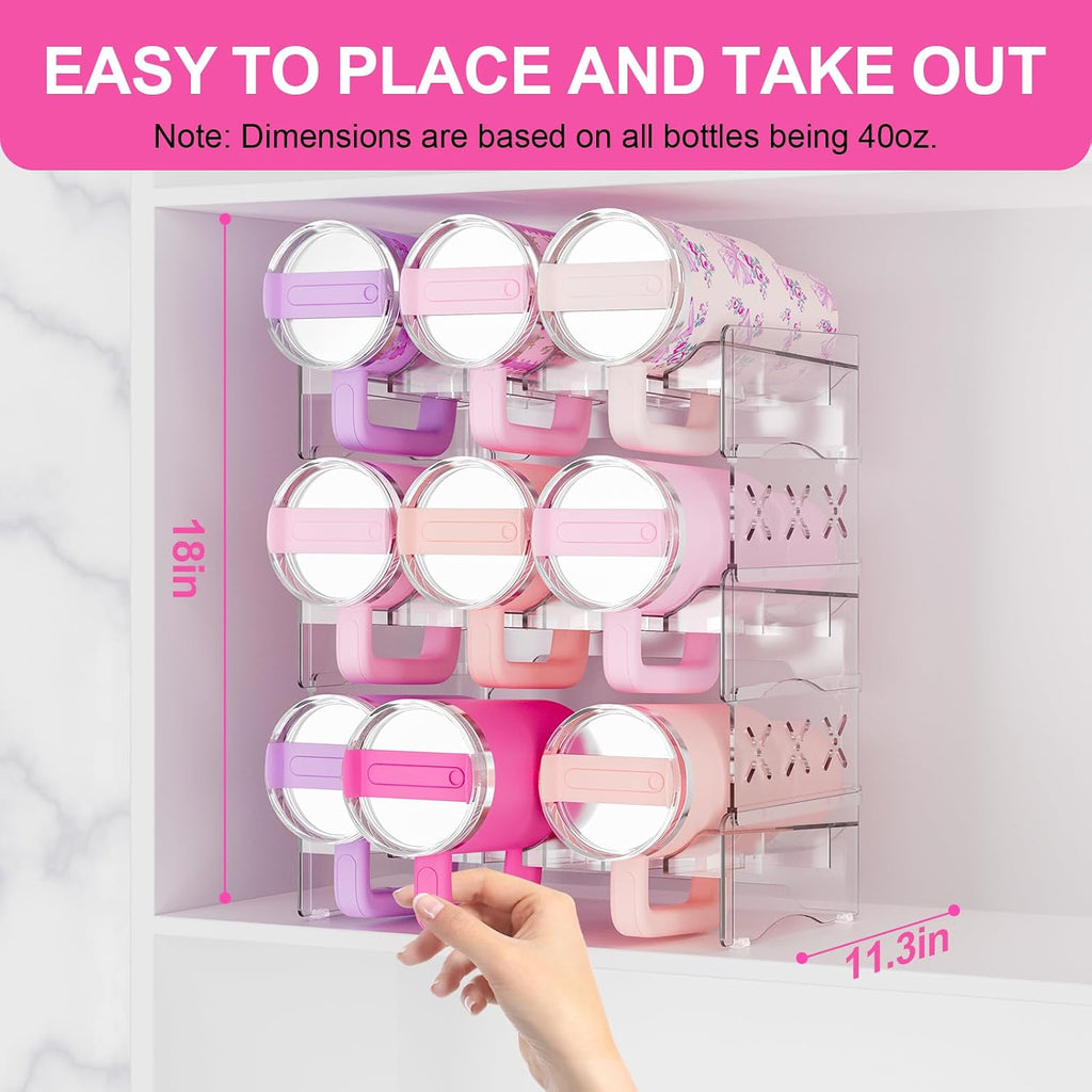 Stackable Large Cup Storage Organizer