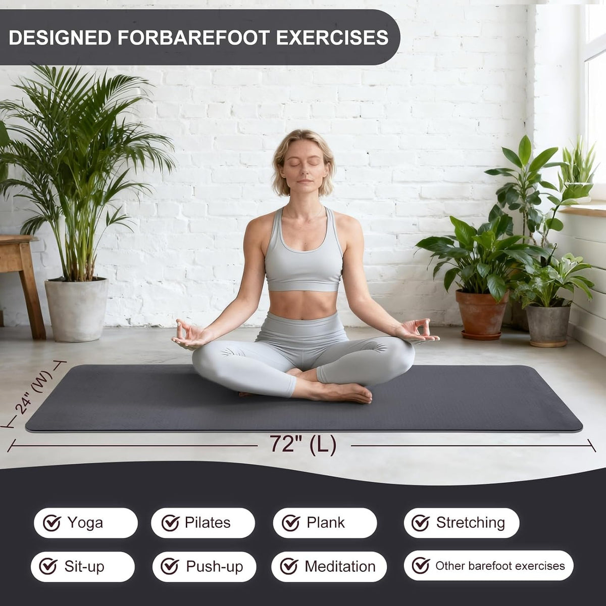 Thick Non-Slip TPE Yoga Mat