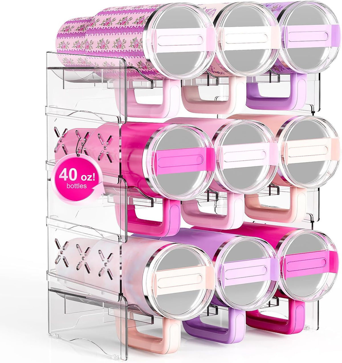 Stackable Large Cup Storage Organizer