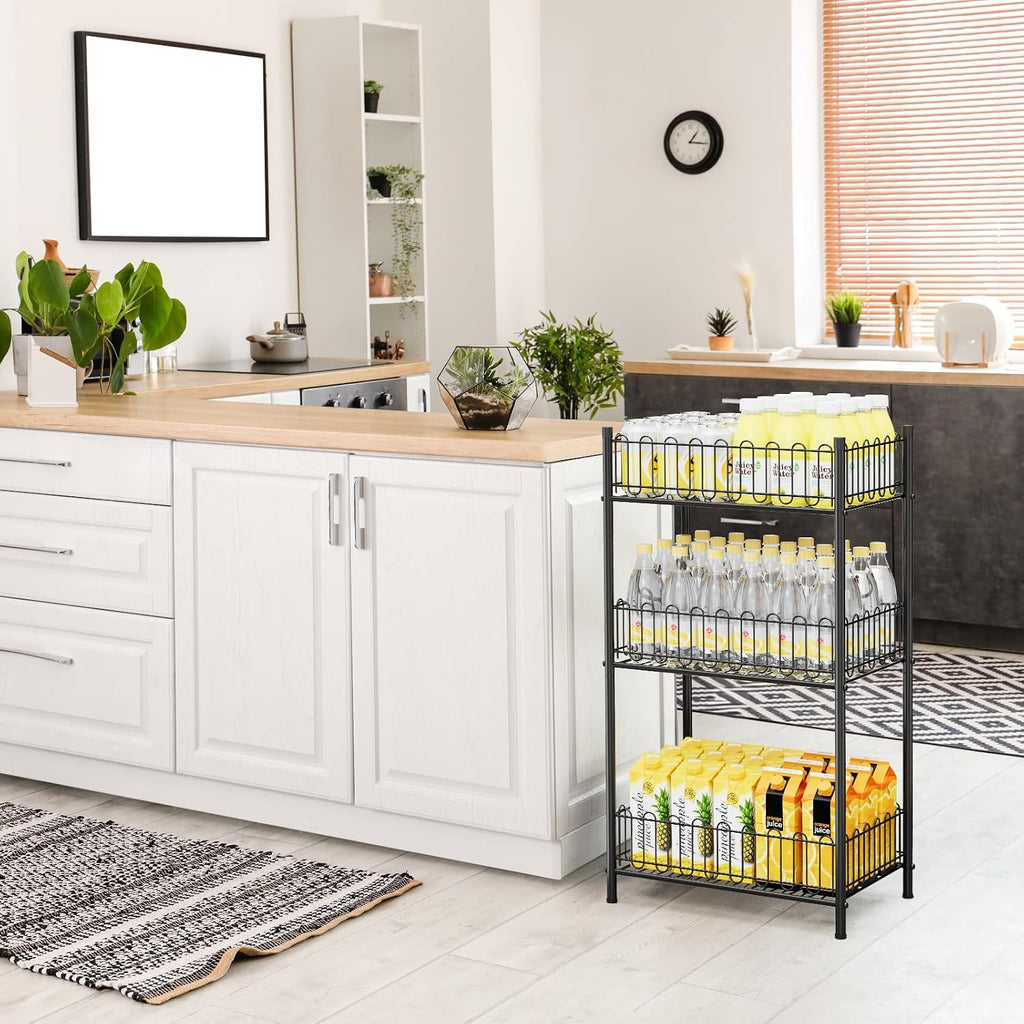 3-Tier Metal Drink Storage Rack