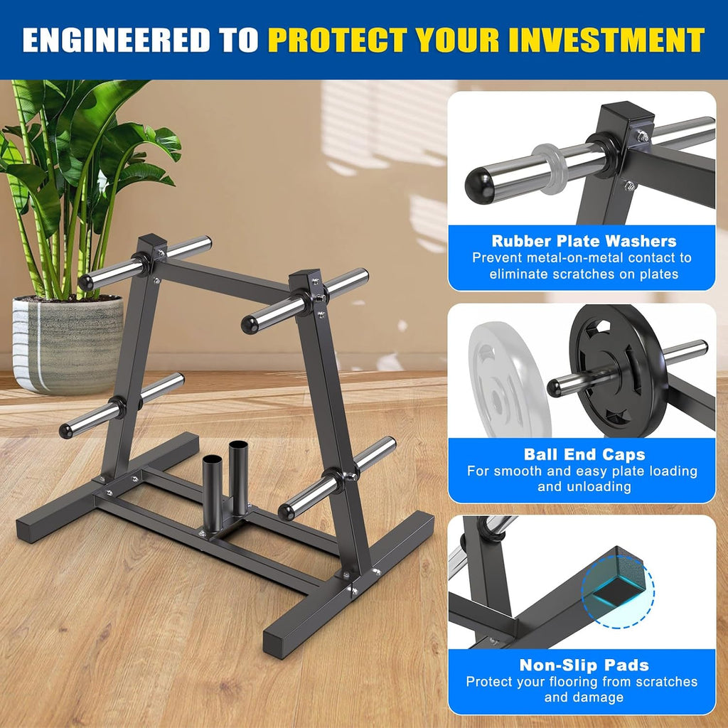 Heavy Olympic Plate Tree Storage Rack