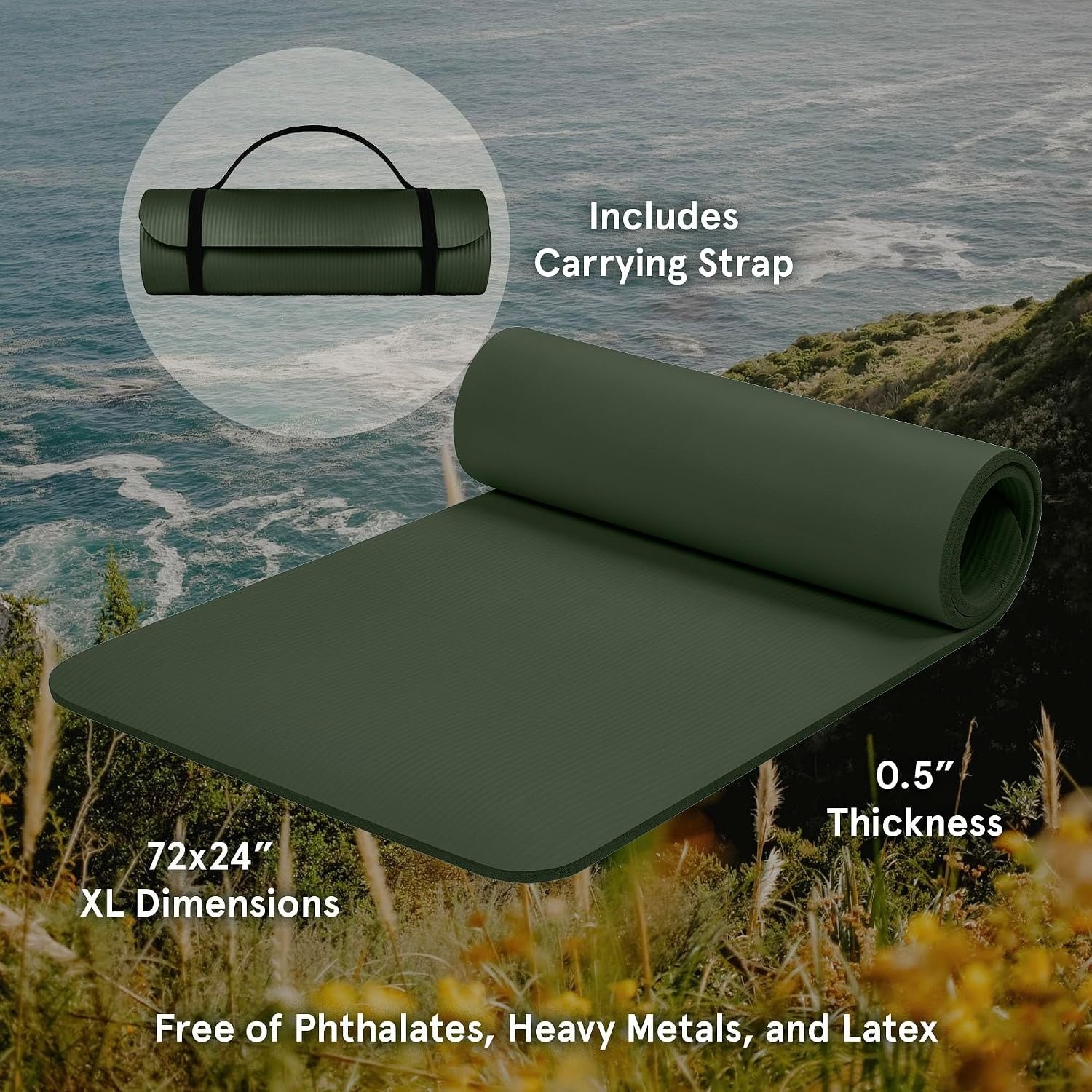 Thick Non-Slip TPE Workout Mat